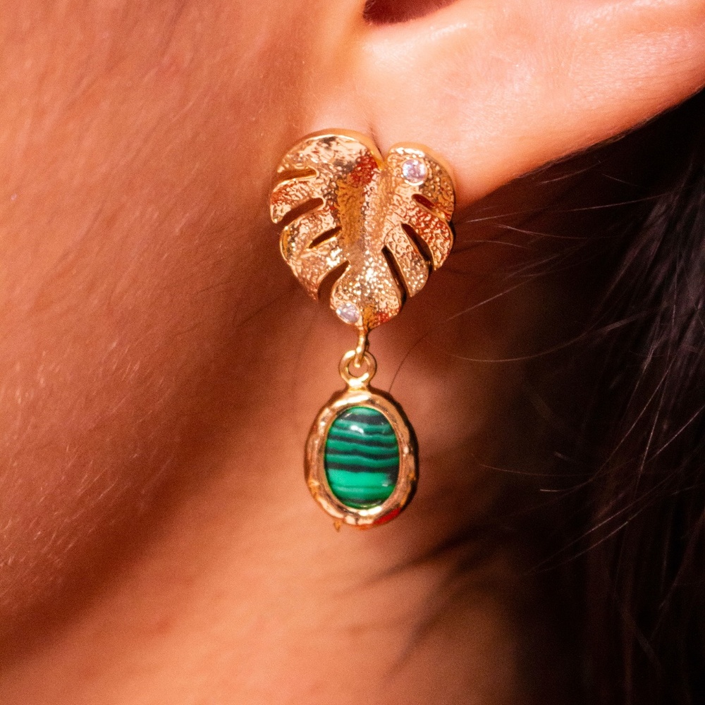 Golden Leaf Earring